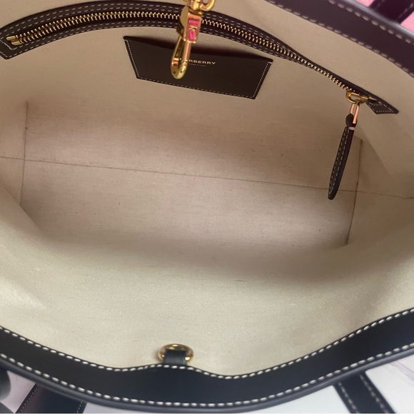 Burberry TB Monogram Leather Tote - Picture 5 of 8